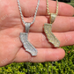 HipHop California State Shape Pendant  customdiamjewel   
