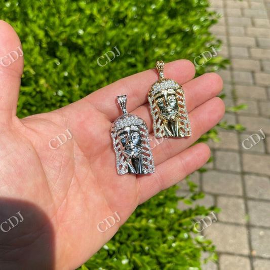 Moissanite Jesus hip Hop pendent  customdiamjewel   