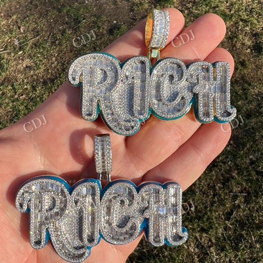 Iced Out Hip Hop Pendent For Men  customdiamjewel   