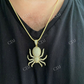 Round Diamond HipHop Spider Pendant  customdiamjewel   