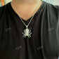 Round Diamond HipHop Spider Pendant  customdiamjewel   