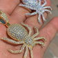 Round Diamond HipHop Spider Pendant  customdiamjewel   