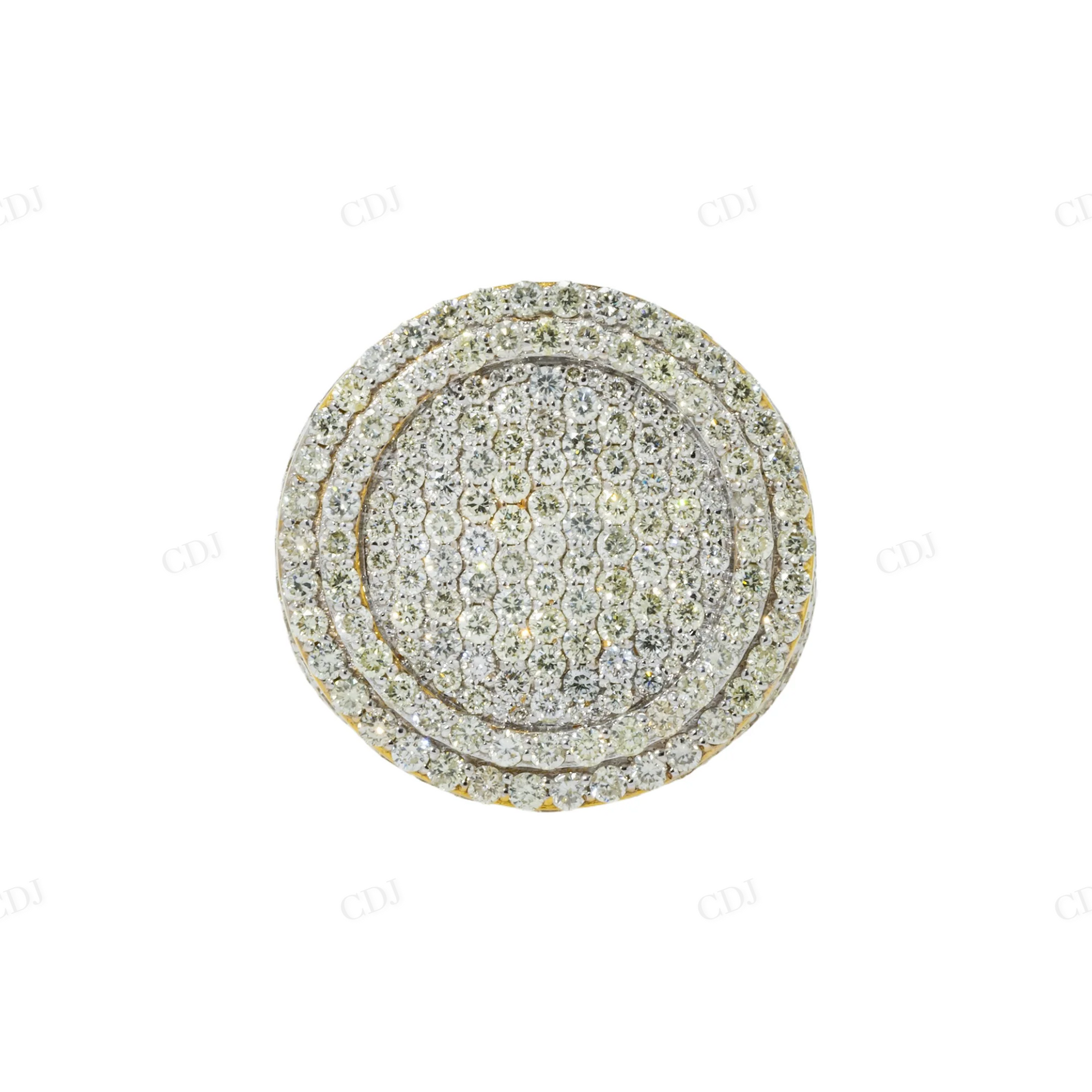 925 Silver Moissanite Cluster Halo Ring hip hop ring customdiamjewel