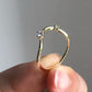 Minimalist Lab Grown Diamond Curve Band