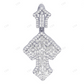 1.7 inch Baguette Lab Grown Diamond 10K Gold Cross Pendant Hip Hop Pendent CustomDiamJewel