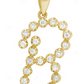 1" 0.30 CTW 10K Gold Natural Diamond Initial B Pendant CustomDiamJewel