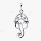 Sterling Silver Moissanite God Ganesh Pendant hip hop jewelry CustomDiamJewel