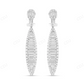 Baguette Diamond Pear Shaped Drop Earrings Stud earrings CustomDiamJewel