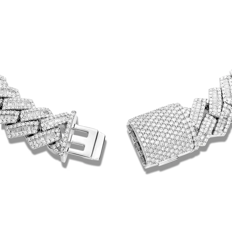 Iced Out Cuban Link Bracelet for Men and Women CustomDiamJewel