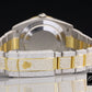 Luxury Gold Plated Designer Watches Real Diamonds Round For Men customdiamjewel