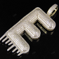 2" 2 CTW 10K Solid Gold Natural Diamond Letter 'E' Initial Drip Pendant CustomDiamJewel
