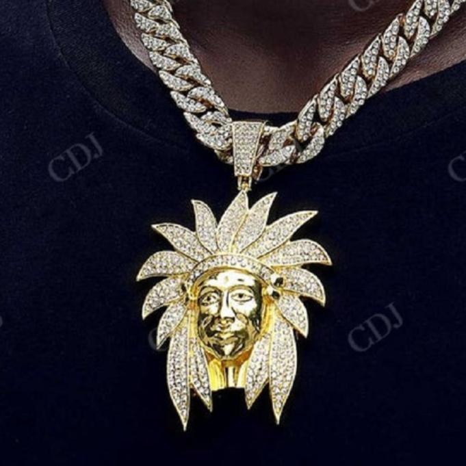 Hip Hop Moissanite Custom Diamond Pendant  CustomDiamJewel   