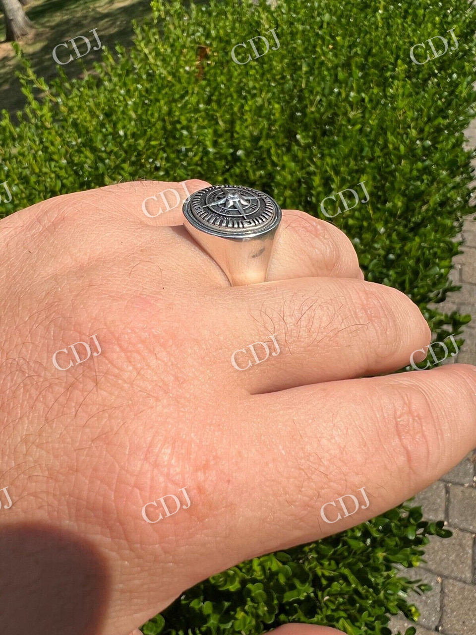 Navigational North Star Compass Ring  customdiamjewel   