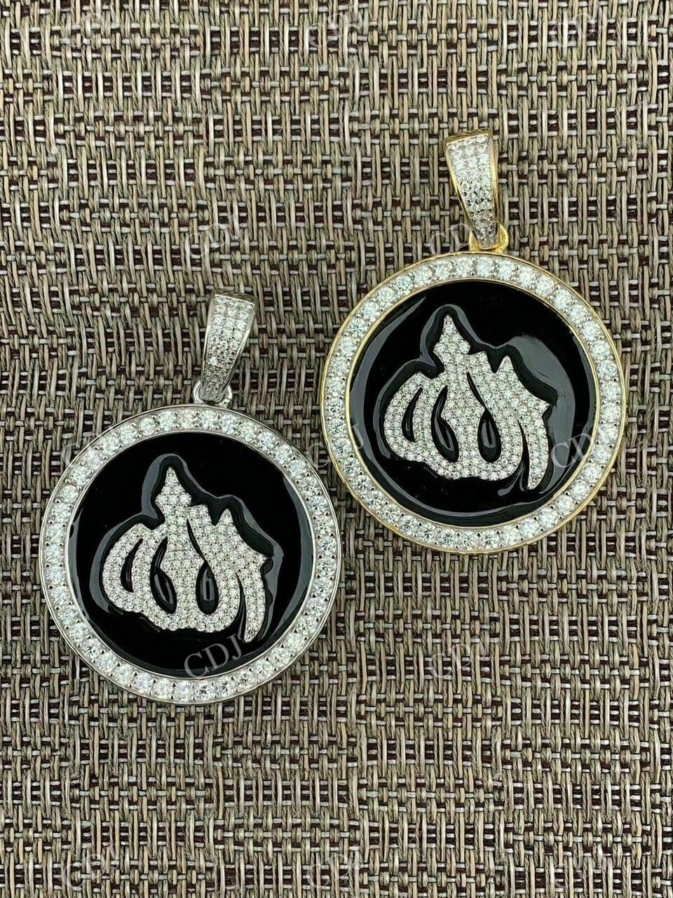 925 Silver Mens Islamic Pendant  customdiamjewel   