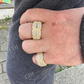 Baguette Cut Iced Out Hip Hop Ring  customdiamjewel   