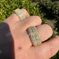 Baguette Cut Iced Out Hip Hop Ring  customdiamjewel   