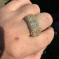 Baguette Cut Iced Out Hip Hop Ring  customdiamjewel   