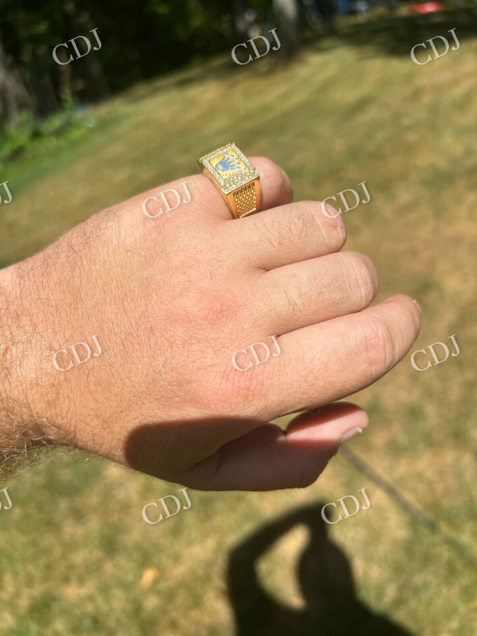 Iced Out Crown Style Hip Hop Diamond Ring  customdiamjewel   