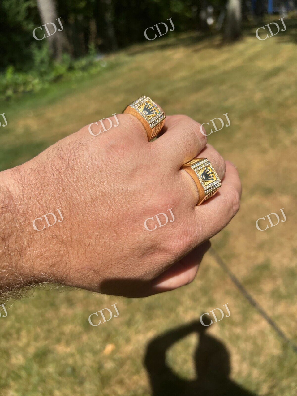 Iced Out Crown Style Hip Hop Diamond Ring  customdiamjewel   