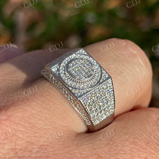 Lab Grown Diamond Hip Hop Iced Out Ring  customdiamjewel   