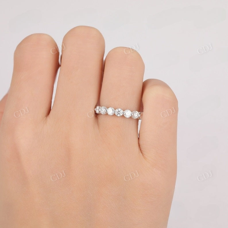 0.90CTW Lab Grown Diamond Wedding Band For Women  customdiamjewel   