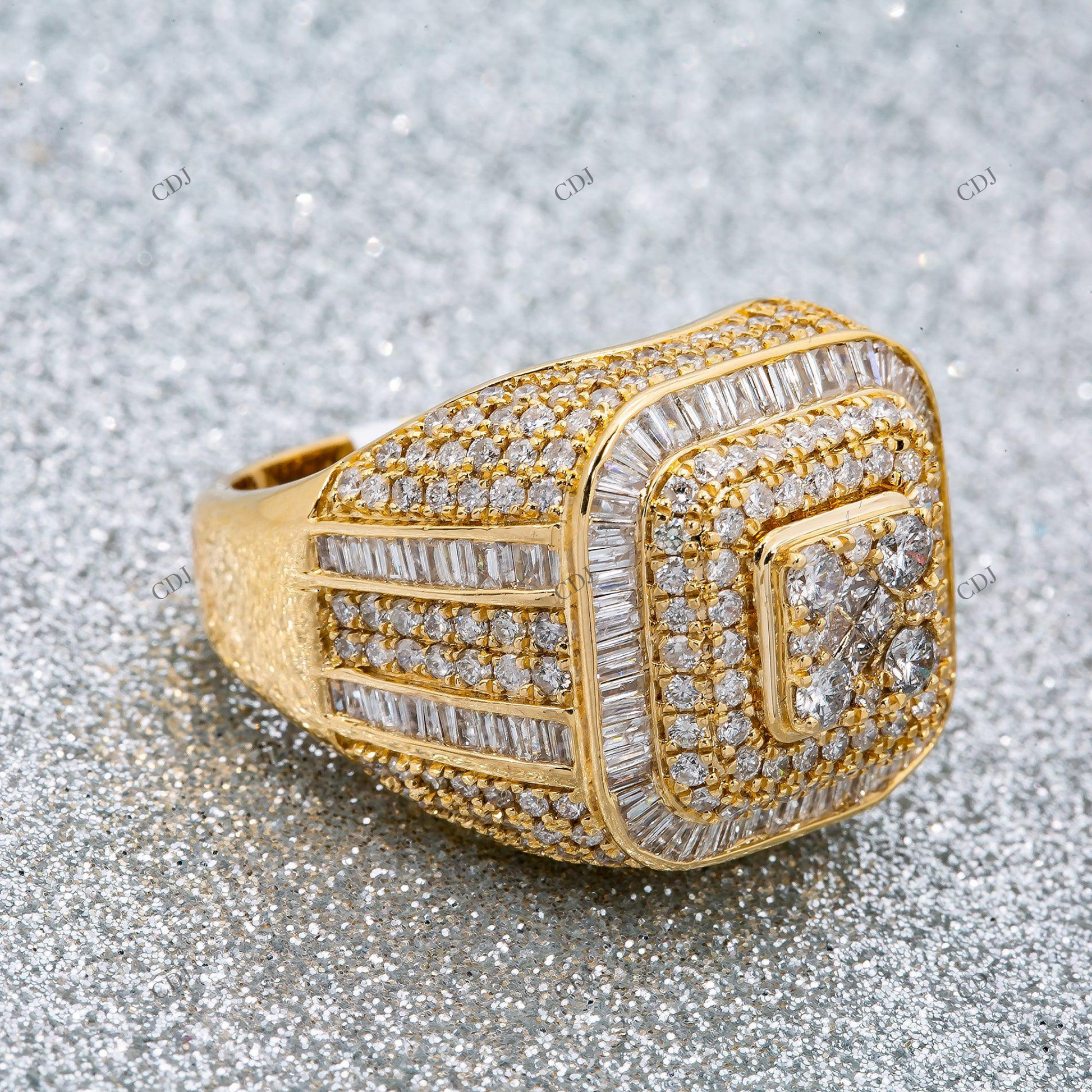 Custom S925 Silver Moissanite Hip Hop Ring hip hop jewelry customdiamjewel
