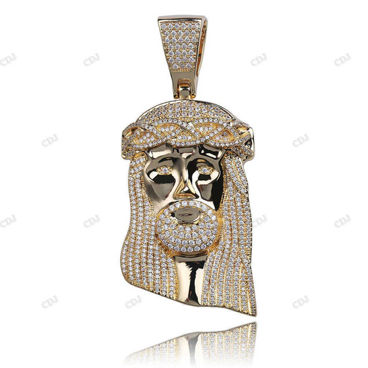 Hip Hop Iced Out Jesus Corolla Pendant hip hop jewelry CustomDiamJewel