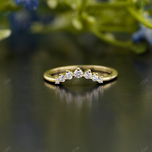 Lab-Grown Diamond V-Shaped Band