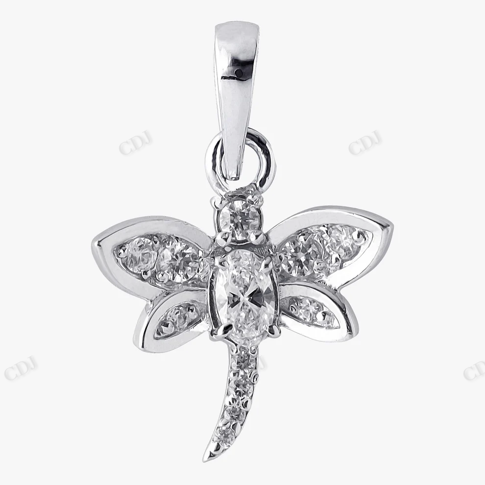 Sterling Silver Moissanite Butterfly Pendant hip hop jewelry CustomDiamJewel