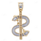 Sterling Silver Custom 1.6" Moissanite $ Pendant CustomDiamJewel