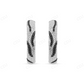 Black And White Diamond Stripes Hoop Earrings Stud earrings CustomDiamJewel