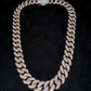 10mm Moissanite Diamond 925 silver Gold Plated Cuban Link Chain  customdiamjewel   
