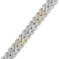 14K Gold Plated Miami Cuban Link Chain Bracelet CustomDiamJewel