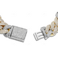 14K Gold Plated Miami Cuban Link Chain Bracelet CustomDiamJewel