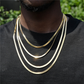 3-5MM Plain 10K Gold Chain hip hop jewelry CustomDiamJewel
