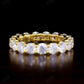 4.25CTW Round Cut Lab Grown Diamond Full Eternity Wedding Band  customdiamjewel   