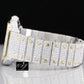 41MM Cartier Skeleton Two Tone Moissanite Watch customdiamjewel