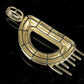 2" 1.25 CTW Diamond Letter 'D' 18K Solid Gold Initial Drip Pendant CustomDiamJewel