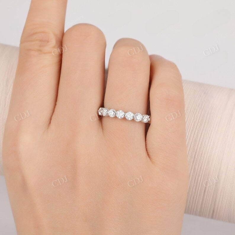 0.90CTW Lab Grown Diamond Wedding Band For Women  customdiamjewel   