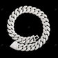 VVS Moissanite 925 Silver Miami Cuban Link Chain CustomDiamJewel