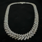 10mm Moissanite Diamond 925 silver Gold Plated Cuban Link Chain  customdiamjewel   