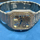 Cartier Skelton Iced Out Moissanite Hip Hop Watch customdiamjewel