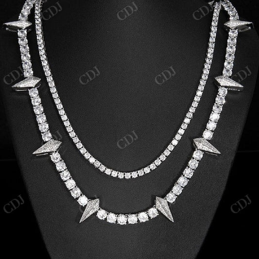 Handmade Diamond Custom Tennis Chain  CustomDiamJewel   