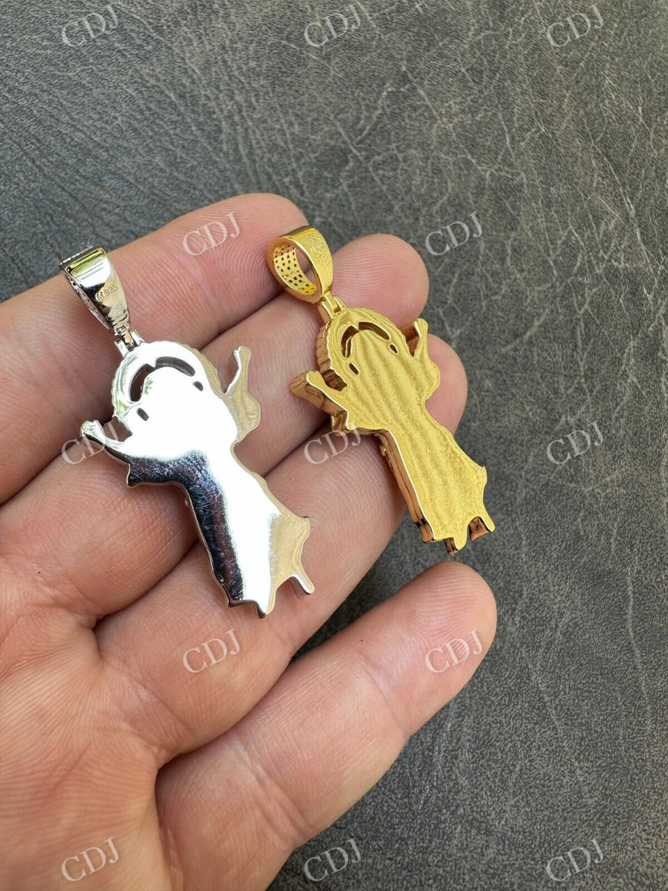 14K Gold Atocha Baby Jesus Pendant  customdiamjewel   