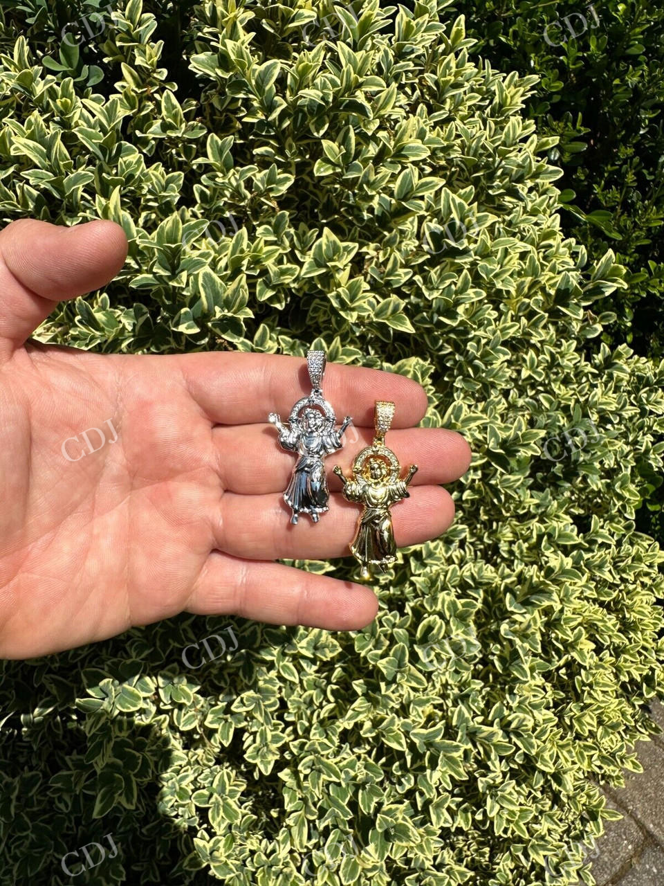 14K Gold Atocha Baby Jesus Pendant  customdiamjewel   