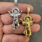 14K Gold Atocha Baby Jesus Pendant  customdiamjewel   