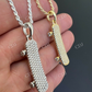 14K Yellow Gold Skateboard Pendant  customdiamjewel   