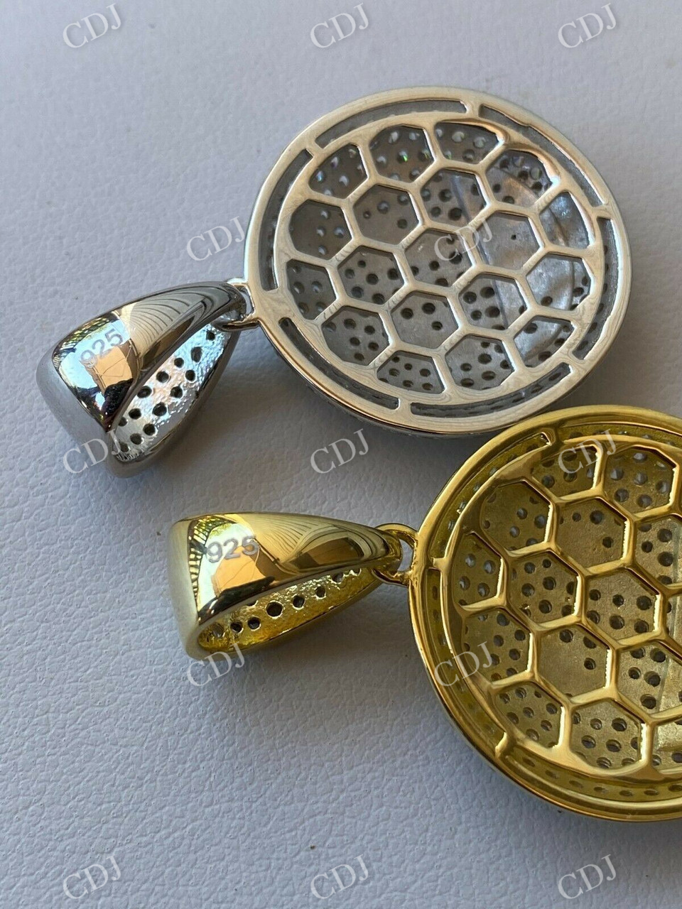 Hip Hop Emoji Money Mouth Rich Money Pendant  customdiamjewel   