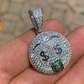Hip Hop Emoji Money Mouth Rich Money Pendant  customdiamjewel   