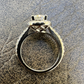 Cushion Cut Halo Moissanite Engagement Ring  customdiamjewel   